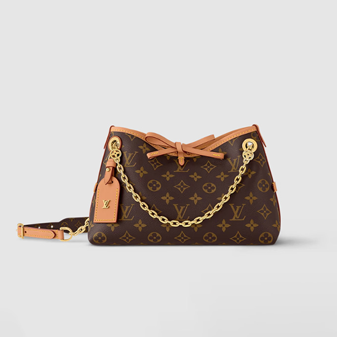 lv louis vuitton carryall bb monogram canvas chain hobo bag #m13014